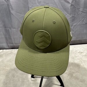 Olive Green Perforated Logo Cap